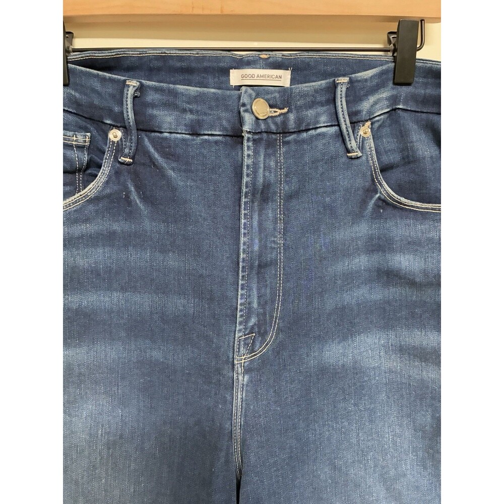 Good American Good Flare Women’s Size 20 Dark Blue - Picture 3 of 9